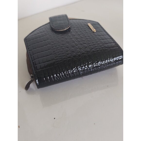 Men or Women's Shiny Leather Folding & Zip Around Wallet Quian XI Lu - Picture 3 of 9